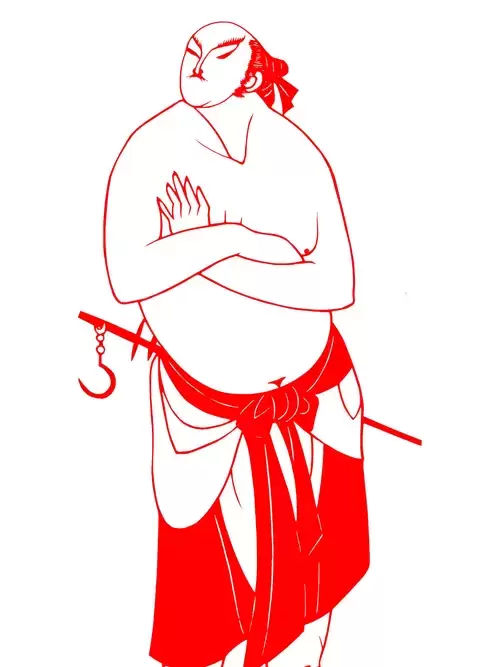 수호전 중국 페이퍼 컷 작품