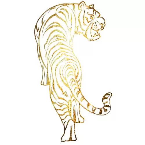 창 그릴,호랑이의 해 중국 페이퍼 컷 작품