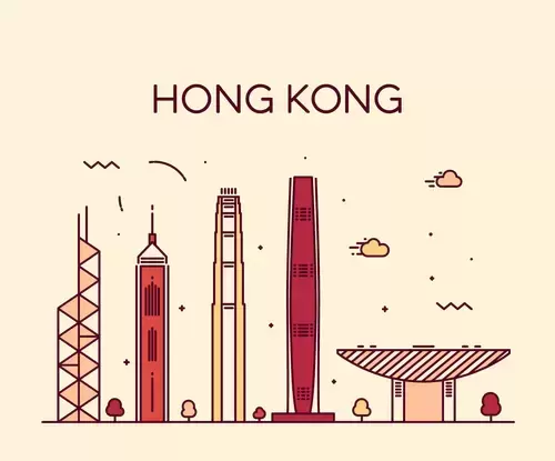 글로벌 도시 인상,홍콩 일러스트