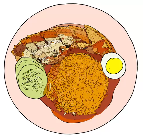 태국 음식 일러스트