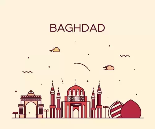 글로벌 도시 인상,바그다드 일러스트