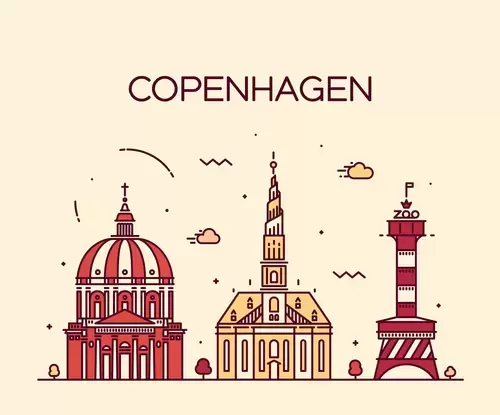 글로벌 도시 인상,코펜하겐 일러스트