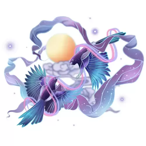 까치 일러스트