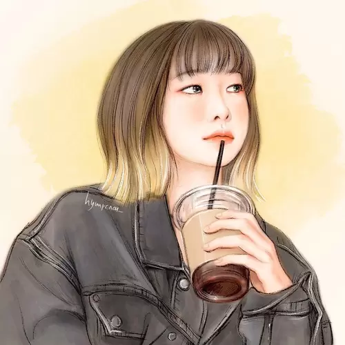예쁜 여자,슬퍼 일러스트