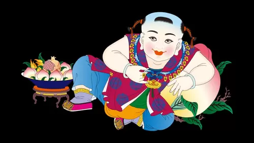 행운의 인형 일러스트