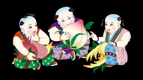 행운의 인형 일러스트