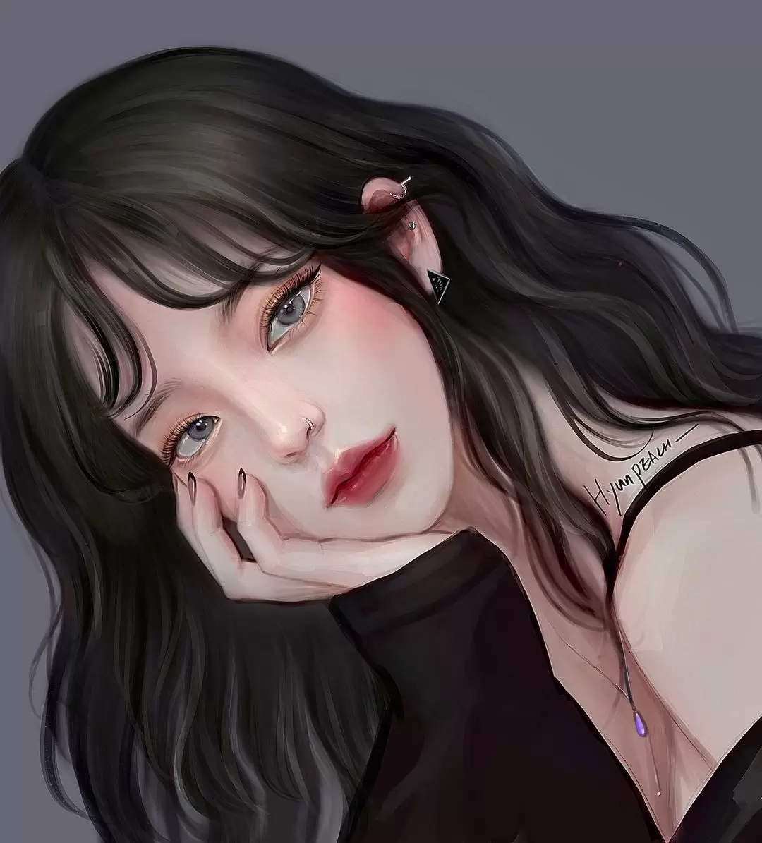 예쁜 여자,관찰,작은 감정 일러스트 벡터 소재 예쁜 여자,관찰,작은 감정 일러스트 벡터 소재