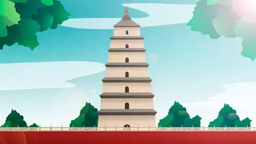 고대 중국 건축 일러스트