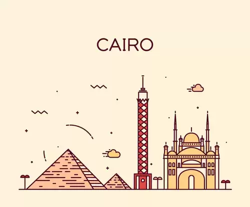 글로벌 도시 인상,카이로 일러스트