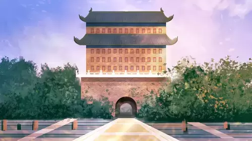 고대 중국 건축 일러스트