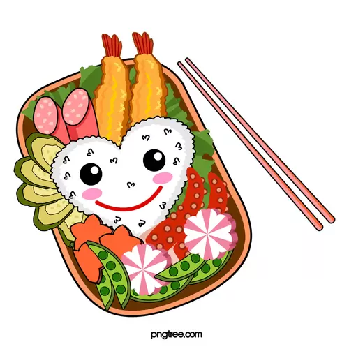일본식 도시락,주먹밥 일러스트