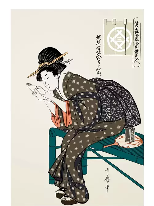 일본 우키요에 일러스트